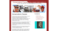 Desktop Screenshot of conservatoriofracassi.com
