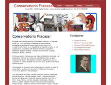 Tablet Screenshot of conservatoriofracassi.com